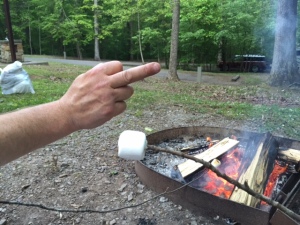 Rick James upset at having to share marshmallows